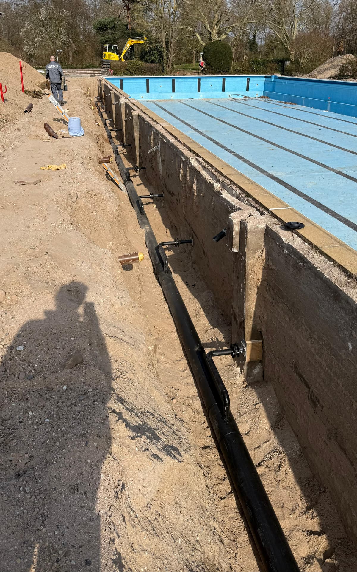 Einströmleitung Freibad Mannheim